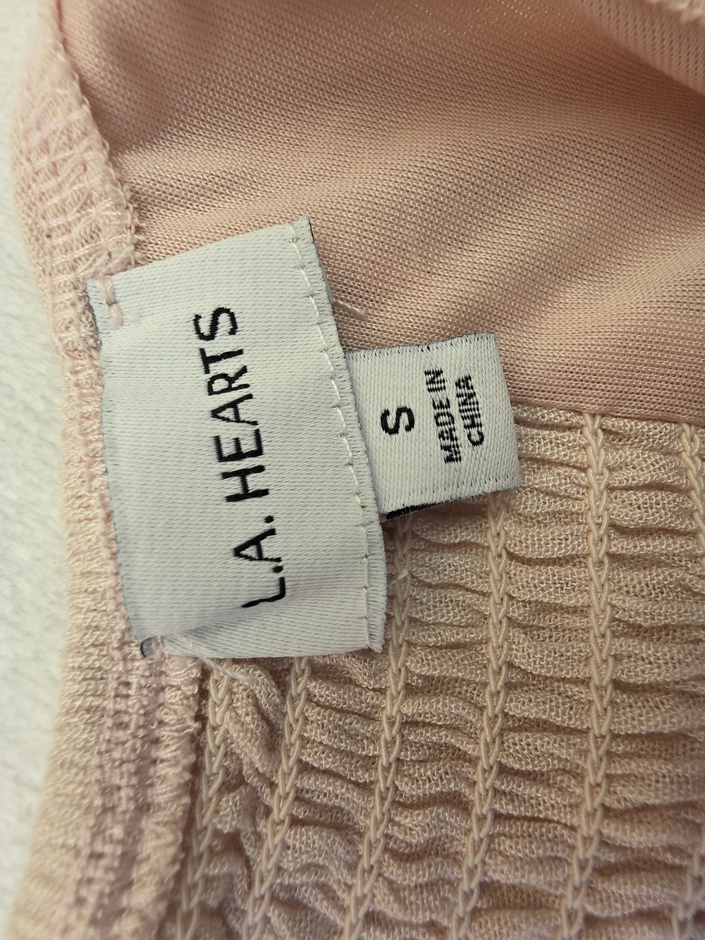 L.A. Hearts PacSun Pink Mini Dress Womens Small Ruffle Strap Tie Front Flowy NWT - Picture 7 of 8